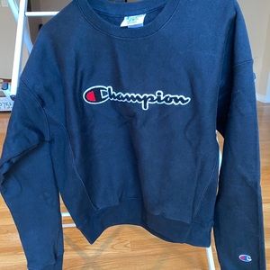 Champion cropped crewneck from urban outfitters